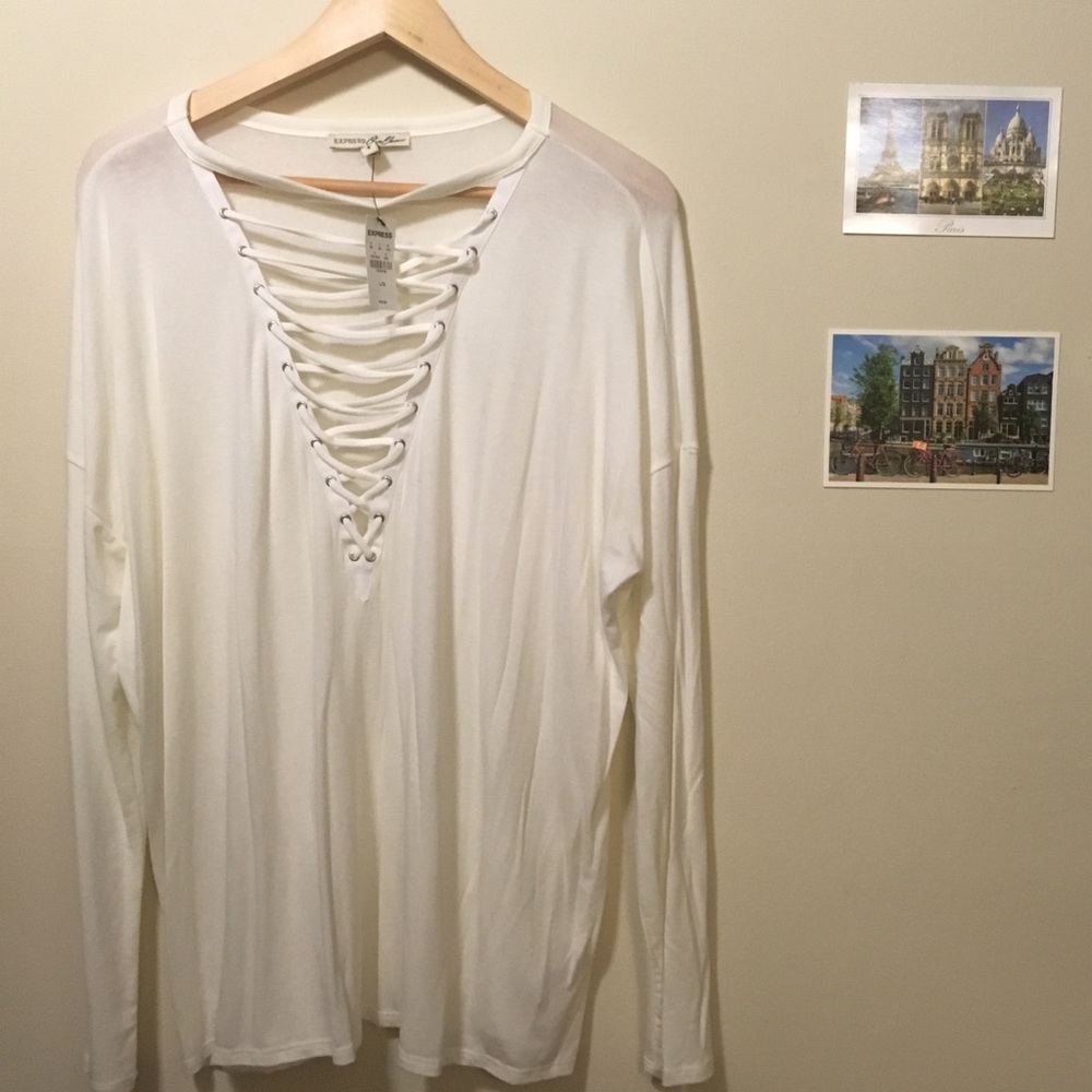 White Express Lace long sleeve